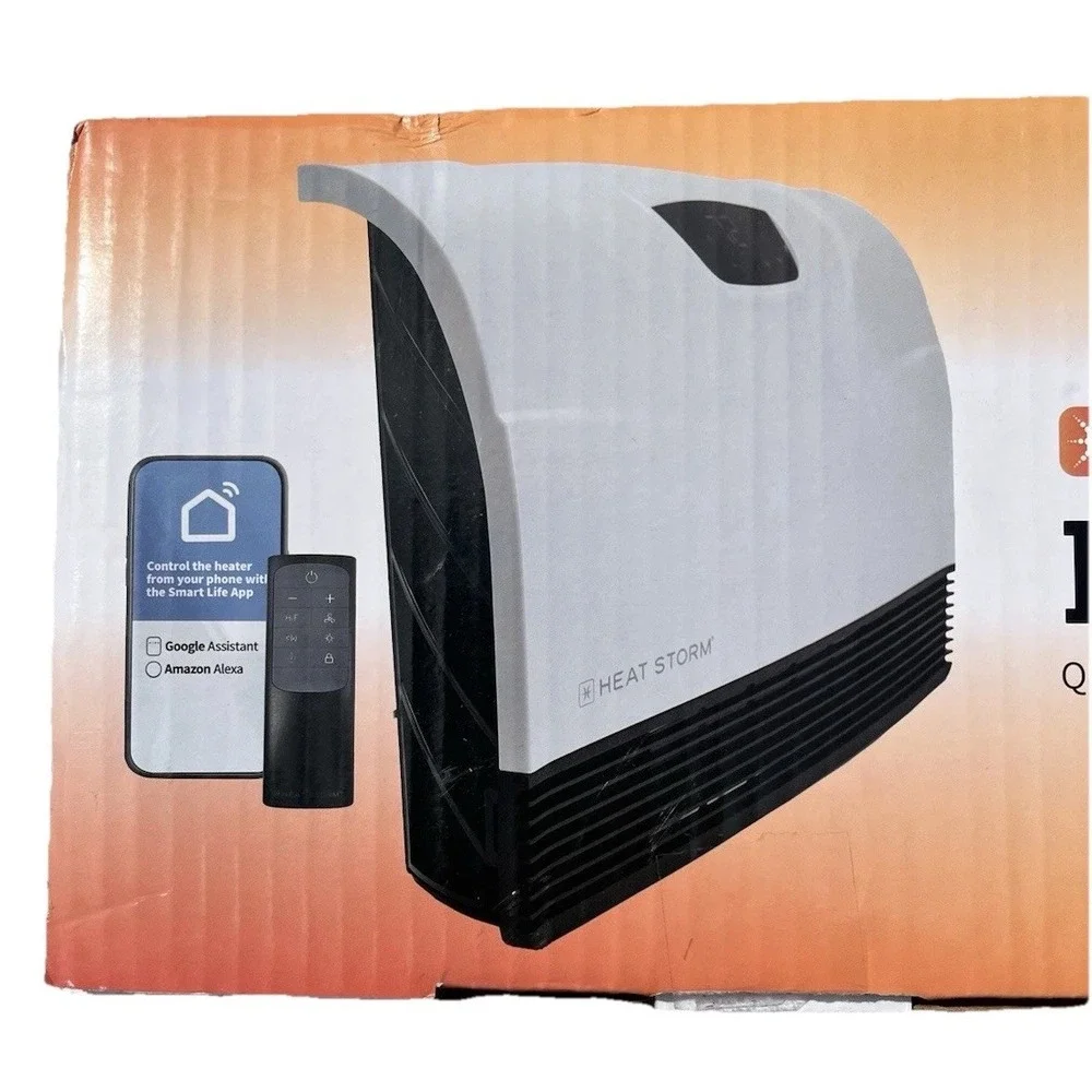 HEAT STORM 1500W Phoenix WiFi Infrared Wall Unit Wi-Fi Smart Heater in White